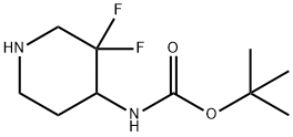 4-(Boc-aMino)-3,3-디플루오로피페리딘 구조식 이미지