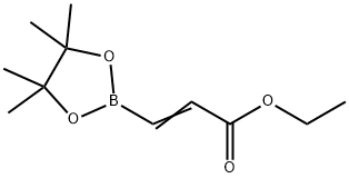 3-(4,4,5,5-Tetramethyl-[1,3,2]dioxaborolan-2-yl)-acrylic acid ethyl ester 구조식 이미지