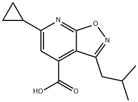 6-Cyclopropyl-3-isobutylisoxazolo[5,4-b]pyridine-4-carboxylic acid Structure