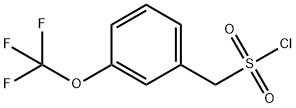 (3-(trifluoromethoxy)phenyl)methanesulfonyl chloride Structure