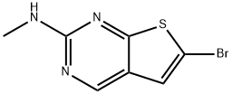 (6-Bromo-thieno[2,3-d]pyrimidin-2-yl)-methyl-amine 구조식 이미지