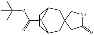 Spiro[8-azabicyclo[3.2.1]octane-3,3'-pyrrolidine]-8-carboxylic acid, 5'-oxo-, 1,1-dimethylethyl ester Structure