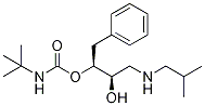 (2S,3R)-3-hydroxy-4-(isobutylamino)-1-phenylbutan-2-yl tert-butylcarbamate Structure