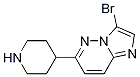 4-{3-broMoiMidazo[1,2-b]pyridazin-6-yl}piperidine Structure