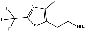 2-[4-Methyl-2-(trifluoroMethyl)-1,3-thiazol-5-일]에탄-1-아민 구조식 이미지
