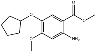 Methyl 2-aMino-5-(cyclopentyloxy)-4-
Methoxybenzoate Structure