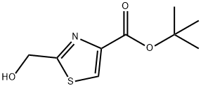 4-티아졸카르복실산,2-(하이드록시메틸)-,1,1-디메틸에틸에스테르 구조식 이미지