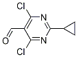 4,6-dichloro-2-cyclopropylpyriMidine-5-
carbaldehyde Structure
