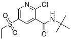 N-tert-butyl-2-chloro-5-(ethanesulfonyl)pyridine-3-
carboxaMide Structure