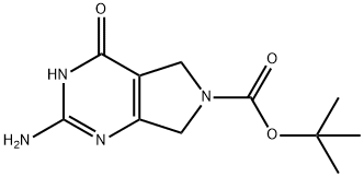 tert-butyl 2-aMino-4-hydroxy-5H,6H,7H-pyrrolo[3,4-
d]pyriMidine-6-carboxylate Structure