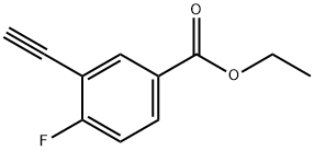 ethyl 3-ethynyl-4-fluorobenzoate 구조식 이미지