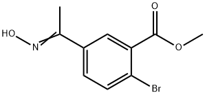 2-Bromo-5-(1-hydroxyimino-ethyl)-benzoic acid methyl ester Structure