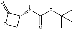 Carbamic acid, [(3R)-2-oxo-3-oxetanyl]-, 1,1-dimethylethyl ester (9CI) 구조식 이미지