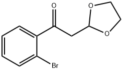 1-(2-Bromo-phenyl)-2-(1,3-dioxolan-2-yl)-ethanone Structure