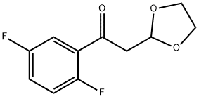 1-(2,5-Difluoro-phenyl)-2-(1,3-dioxolan-2-yl)-ethanone Structure