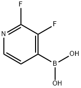 2,3-Difluoropyridine-4-boronic acid 구조식 이미지