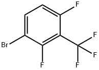 1-Bromo-2,4-difluoro-3-(trifluoromethyl)benzene, 3-Bromo-alpha,alpha,alpha,2,6-pentafluorotoluene Structure