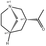 Ethanone, 1-(1-azabicyclo[3.2.1]oct-3-yl)-, exo- (9CI) Structure