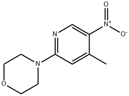 4-{5-nitro-4-methyl-2-pyridinyl}morpholine 구조식 이미지