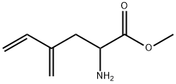 5-헥세노산,2-아미노-4-메틸렌-,메틸에스테르 구조식 이미지