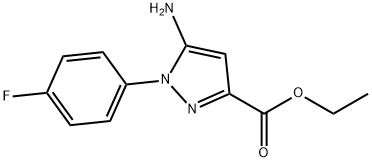ethyl 5-amino-1-(4-fluorophenyl)-1H-pyrazole-3-carboxylate 구조식 이미지