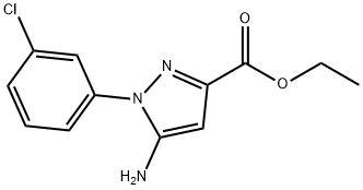 ethyl 5-amino-1-(3-chlorophenyl)-1H-pyrazole-3-carboxylate 구조식 이미지