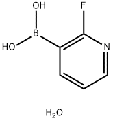 2-Fluoropyridine-3-boronic acid hydrate Structure