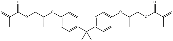 2,2-bis(4-(2-methacryloyloxypropoxy)phenyl)propane Structure