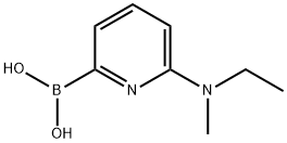 6-(N,N-METHYLETHYLAMINO)PYRIDINE-2-BORONIC ACID Structure