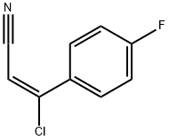 3-CHLORO-3-(4-FLUOROPHENYL)ACRYLONITRILE 구조식 이미지