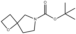 1-옥사-6-아자스피로[3,4]옥탄-6-카르복실산tert-부틸에스테르 구조식 이미지