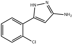 3-(2-CHLOROPHENYL)-1H-PYRAZOL-5-AMINE 구조식 이미지