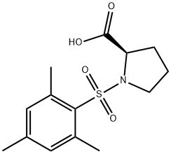 1-(MESITYLSULFONYL)PYRROLIDINE-2-CARBOXYLIC ACID Structure