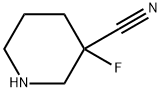 3-Fluoropiperidine-3-carbonitrile Structure