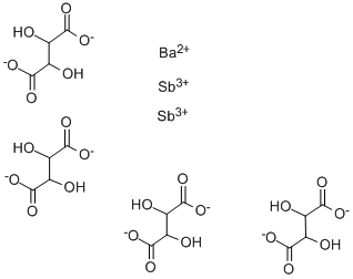 BARIUM ANTIMONY TARTRATE Structure