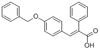 3-[4-(BENZYLOXY)PHENYL]-2-PHENYLACRYLIC ACID Structure