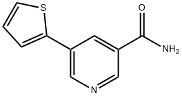 5-(티오펜-2-일)피리딘-3-카르복스아미드 구조식 이미지