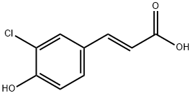 Methyl 3-(3-chloro-4-hydroxyphenyl)acrylate Structure