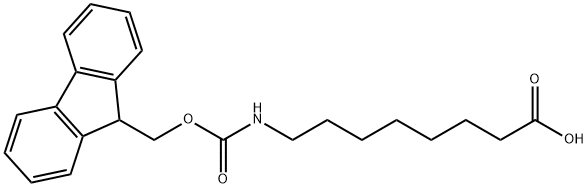 N-Fmoc-8-Aminooctanoic acid 구조식 이미지