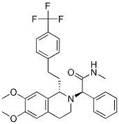 (R)-2-((S)-6,7-diMethoxy-1-(4-(trifluoroMethyl)phenethyl)-3,4-dihydroisoquinolin-2(1H)-yl)-N-Methyl-2-phenylacetaMide Structure