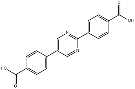 2,5-Di(4-carboxyphenyl)pyrimidine Structure
