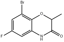 8-Bromo-6-fluoro-2-methyl-2,4-dihydro-1,4-benzoxazin-3-one Structure
