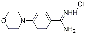 4-(Morpholin-4-yl)benzene-1-carboxiMidaMide hydrochloride Structure