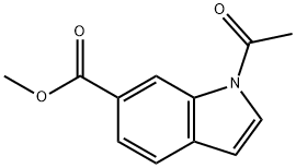 1-ACETYL-6-METHOXYCARBONYLINDOLE Structure