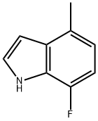 1H-인돌,7-플루오로-4-메틸- 구조식 이미지