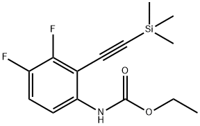 ethyl 3,4-difluoro-2-((triMethylsilyl)ethynyl)phenylcarbaMate Structure