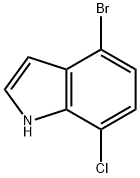 4-BROMO-7-CHLORO-1H-INDOLE Structure