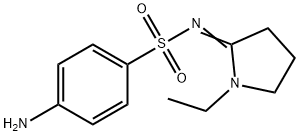 Benzenesulfonamide, 4-amino-N-(1-ethyl-2-pyrrolidinylidene)- Structure