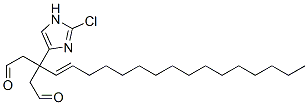 1,1-bis(2-oxyethyl)-2-heptadecenyl-2-imidazolyl chloride Structure