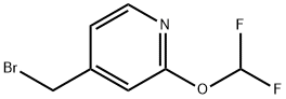 4-(broMoMethyl)-2-(difluoroMethoxy)pyridine Structure